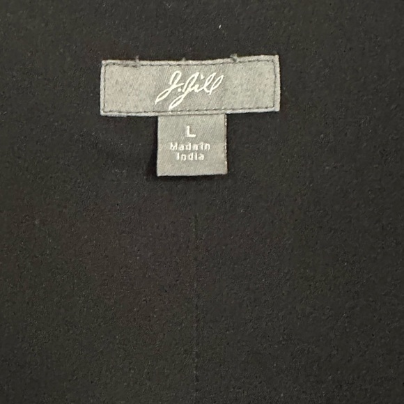 J. Jill Wool Floral Print Ruffle Collar Blazer, Size L - Picture 8 of 9